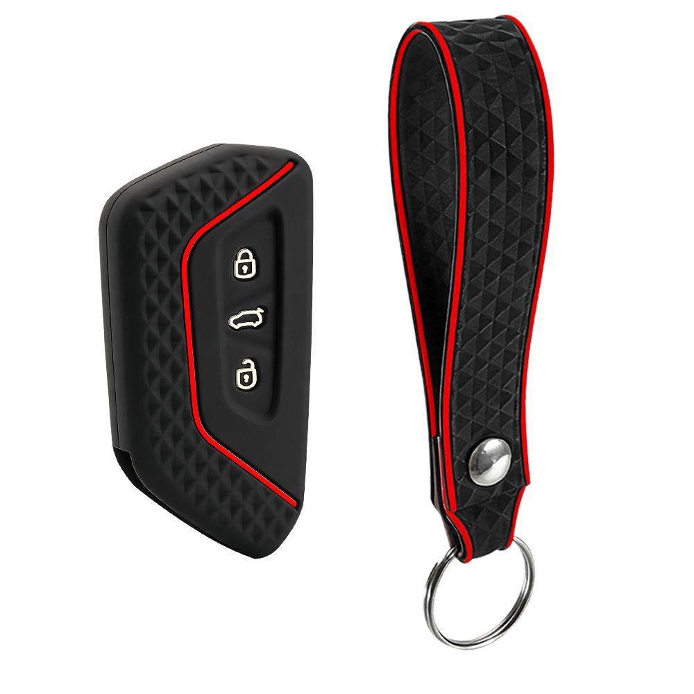 

Car Key Case For Vw Golf 8 Mk8 Gti Gtd R Id3 Id4 Decoration Silicone Car Key Case Fob Holder Cover Trim Car Accessories
