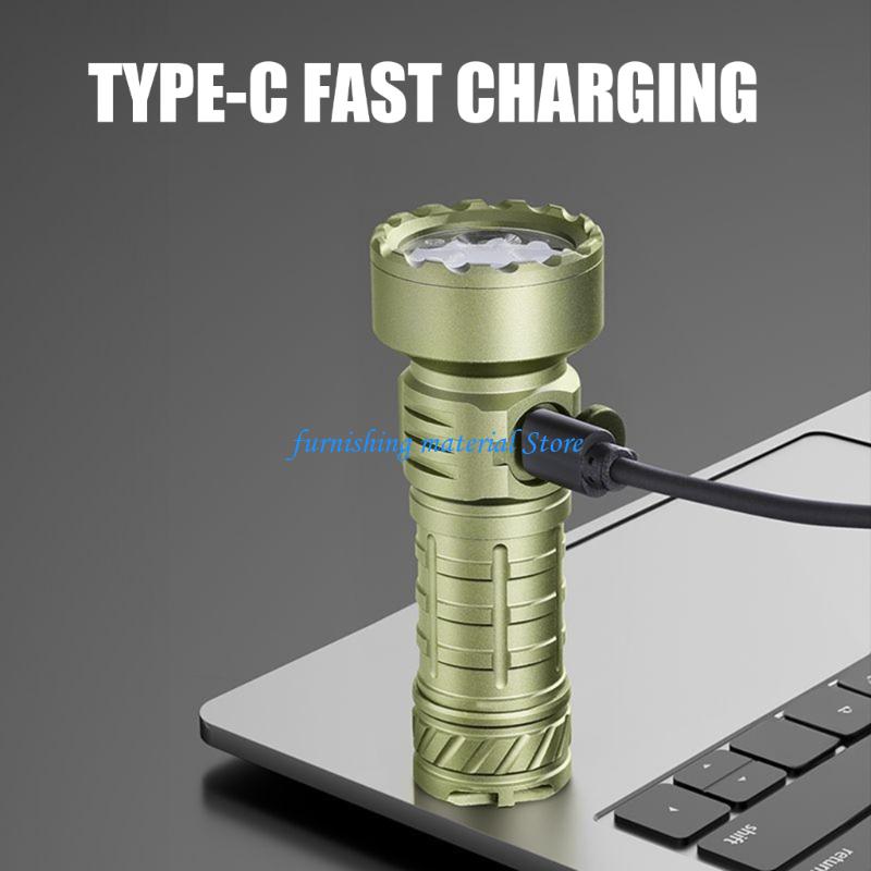 Y5GD Powerful 500m Rechargeable Flashlight with 3 Lighting Modes for Outdoor