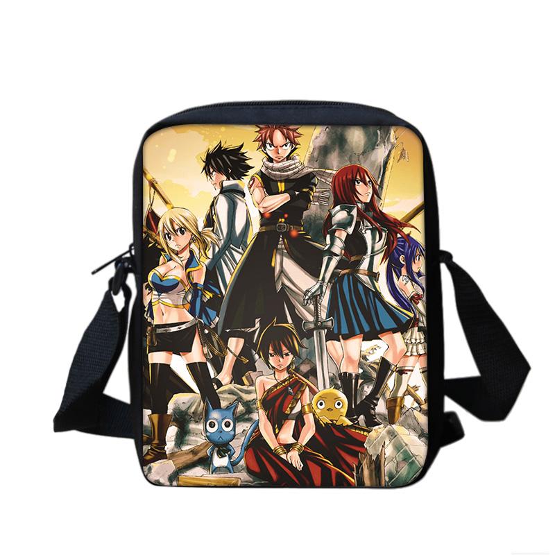 FAIRY TAIL shoulder bag cartoon anime print student boys and girls new lightweight, compact, large capacity, versatile