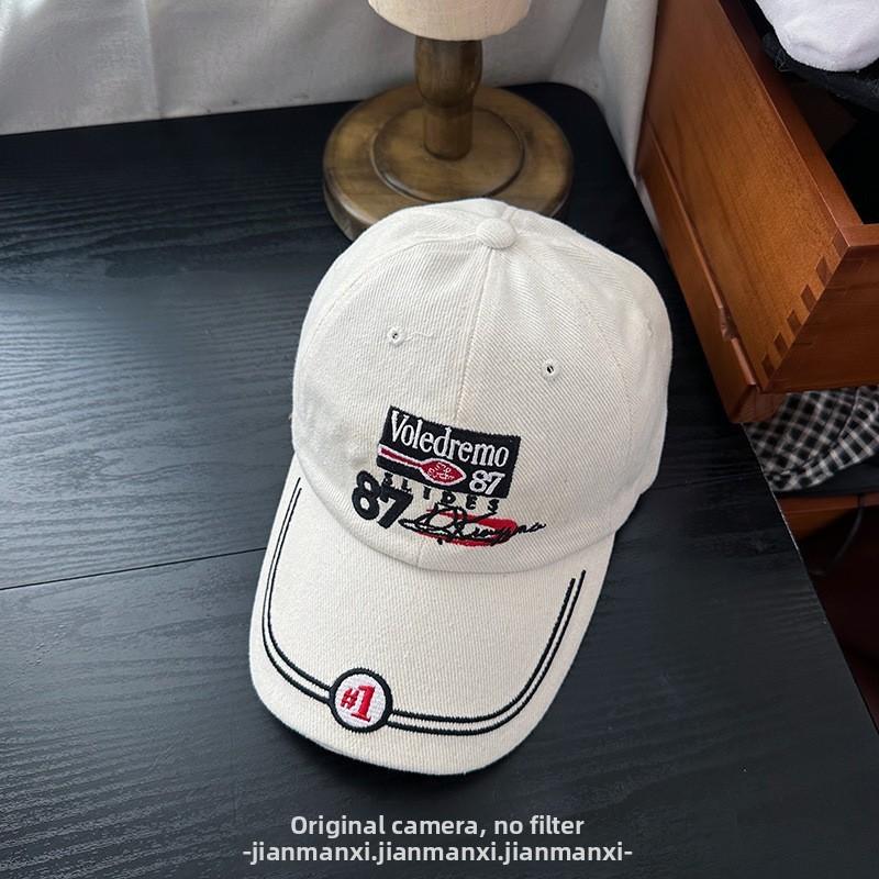 

Classic Baseball Cap With Embroidered Letters For Casual Outdoor Wear белый