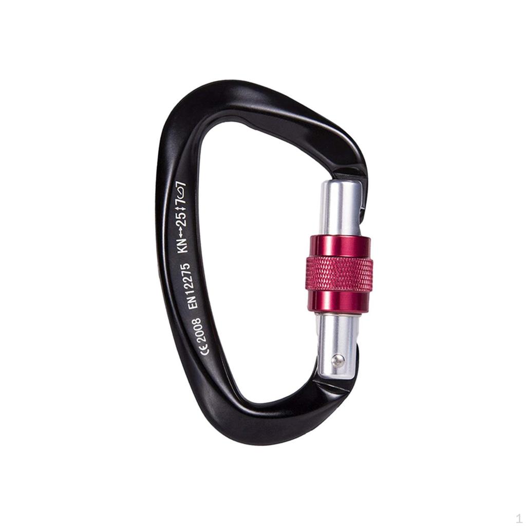 Carabiner Clip D Rings Carabiners Utility Hooks Keychain Webbing Release Hook for