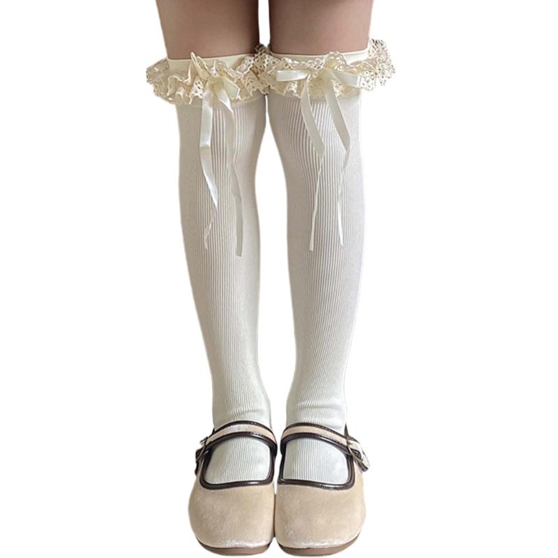 Calf Socks Fashion Socks Long Stockings Leg Warmer Children Over Knee Stockings for Teen Girls Age 3-13 Year