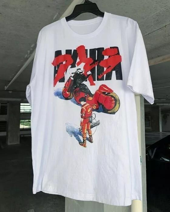 Akira Anime Shirt Akira Anime Cotton White Unisex Tshirt Reprint S5XL Unisex T-Shirt S