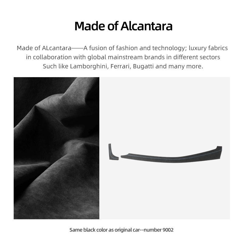 Made of Alcantara For BMW X5 F15 X6 F16 Car Interior Dashboard Panel Trim Strip Insturment Sticker Tuning Decor Accessories