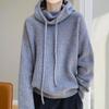 Women's Wool Knitted Turtleneck Hoodie - Loose, Warm, Stylish, Versatile Sweater