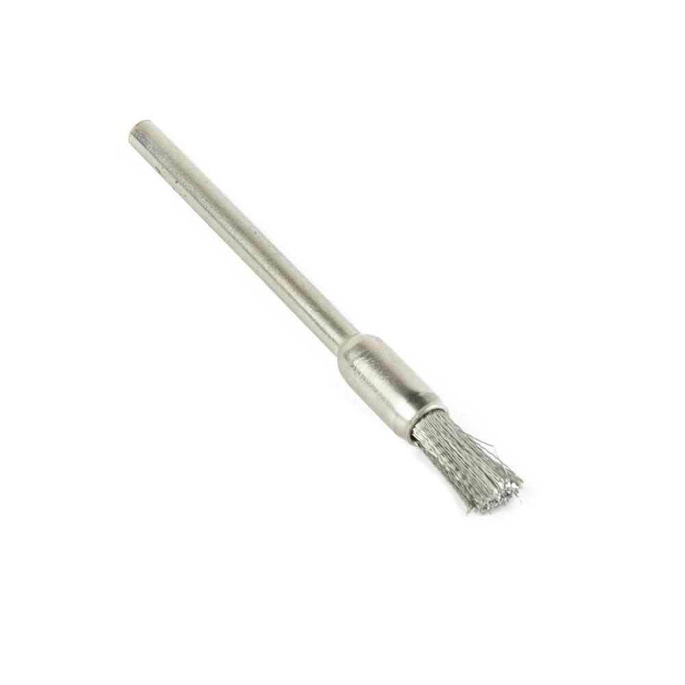 3mm Shank 49mm Length Rust Removal Wire Brushes Wire Brush Stainless Steel Removing Burrs Rotary Tool Rust Removal
