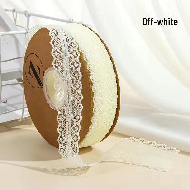 "50-Yard 3cm Hollow Lace Satin Ribbon for Cakes & Bouquets"