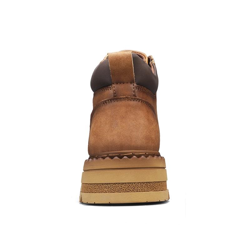 Herren Stiefeletten Echtes Leder Kurze Stiefel Retro Tooling Stiefel Freizeitschuhe