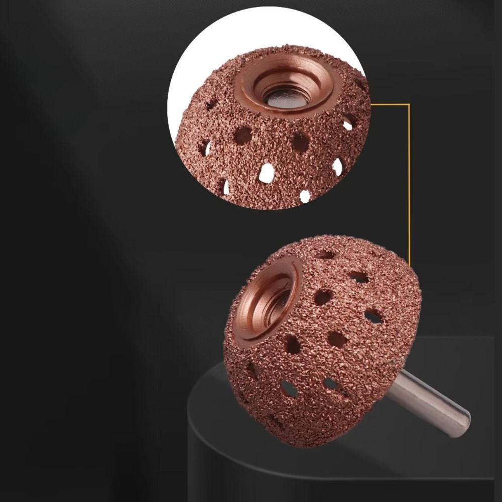 Tungsten Steel Tire Grinding Head Hemispherical Coarse Grit Tire Repair Tool Low-Speed High-Speed Tire Buffer Tool Buffing Wheel