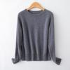 Women's 100% Pure Cashmere Knit Round Neck Pullover Sweater - Soft and Thick for Autumn and Winter