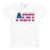 Alpha Omicron Pi Bella + Canvas T Shirt USA Letter Top AOPI *ALL SIZES*