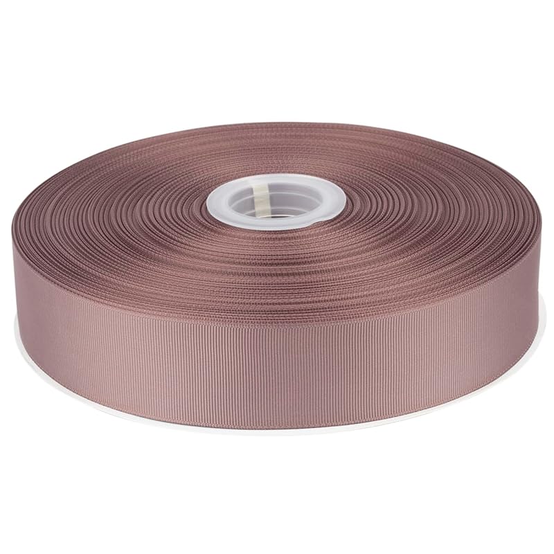 

[Tekdeere]Width 38mm solid chocolate chip grosgrain ribbon, perfect for gift wrapping, sewing, hair accessories, wedding decorations - 91m/roll