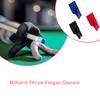 3Pcs High-Elasticity Professional Snooker Glove Spandex Fabrics Smooth Three Fingers Left Hand Open Gloves Sports