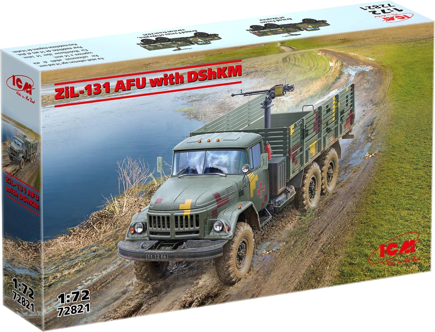 

ICM 1/72 ЗиЛ-131 АФУ с ДШКМ Пластиковая модель 72821 (Боевая машина)