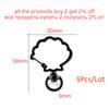 5Pcs/lot Metal Colorful Shell Shape Lobster Clasp Hooks Key Rings Connectors DIY Keychain Jewelry Making Findings Accessories