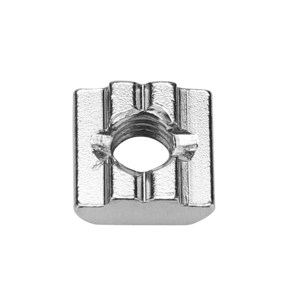 50pcs Carbon Steel Sliding T Slot Nut for 30 Series Aluminum Profile Accessories (M8*16*6)