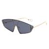 New Fashion Eye Protection Technology Future Women Irregular Mirror Rivet Glasses Vintage Sun Glass for Women Men UV400