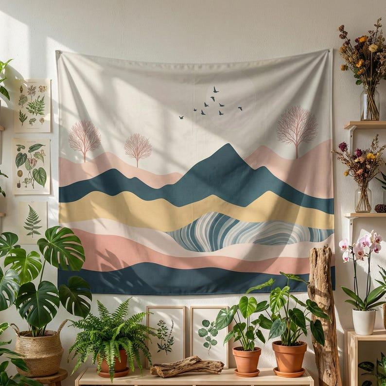 Mountain View tapestry 75x100 чёрный