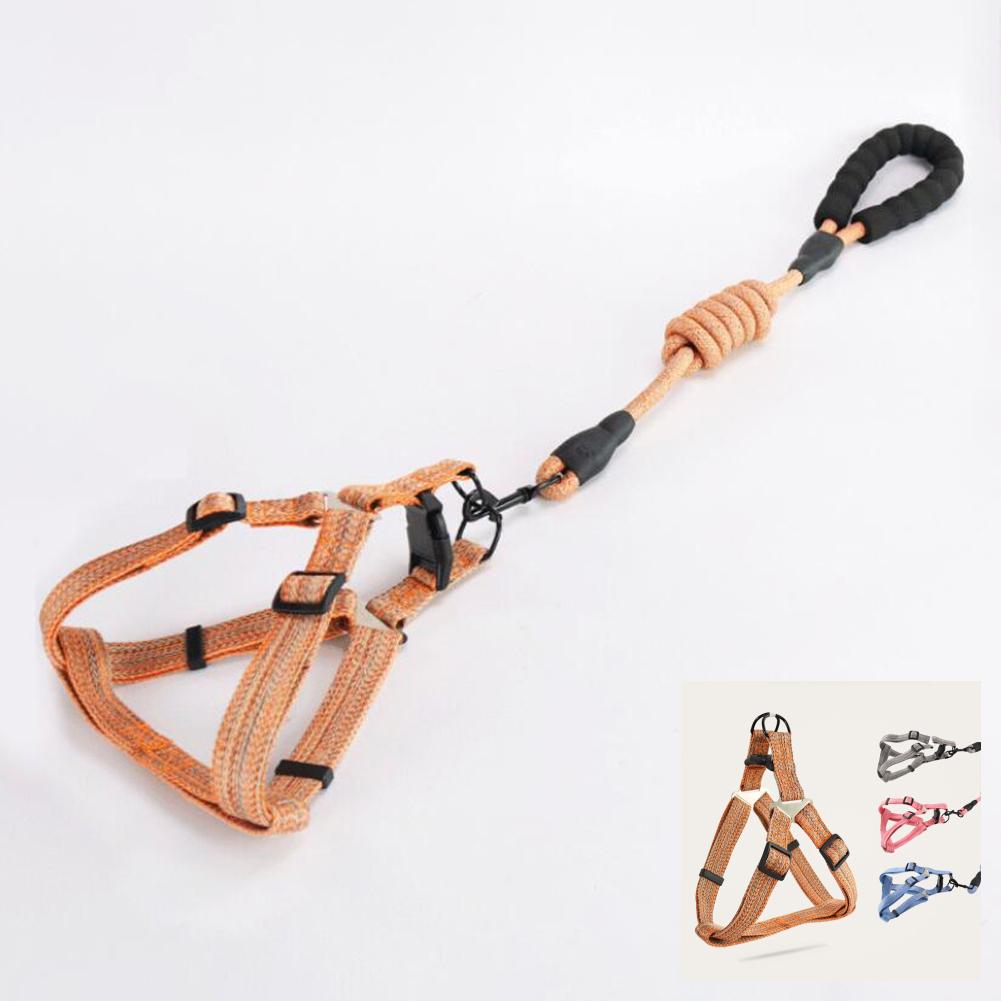 Fashion Pet Dog 120cm małe średnie szelki obroża z paskiem na klatkę piersiową smycz lina trakcyjna