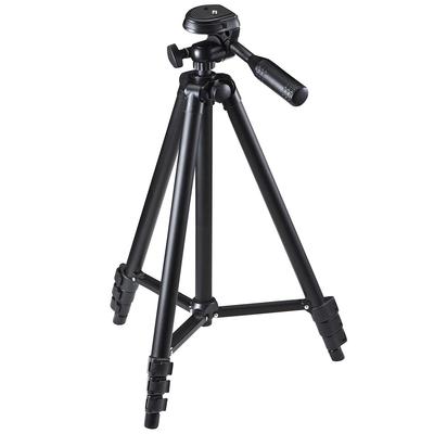 Sanwa Direct Câmera Rápida para Câmeras de Vídeo e Mirrorless com Tripé, Leve, 542g, 4 Seções, Compacta, Sapata, Câmeras, Estojo, 200-CAM021N