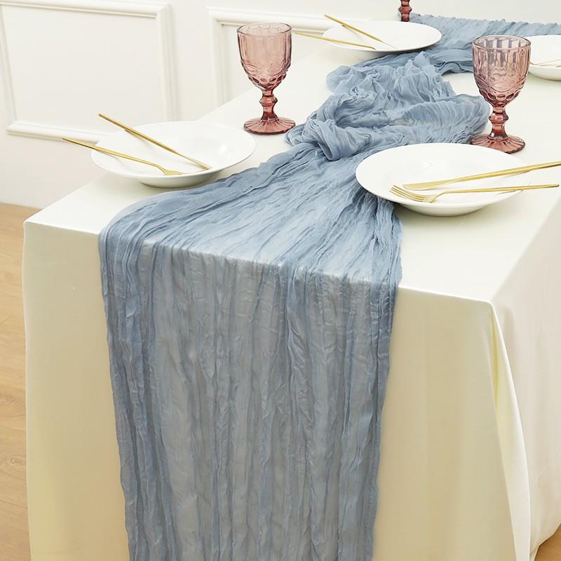 Sheer Voile Table Runner Wedding Birthday Party Decor