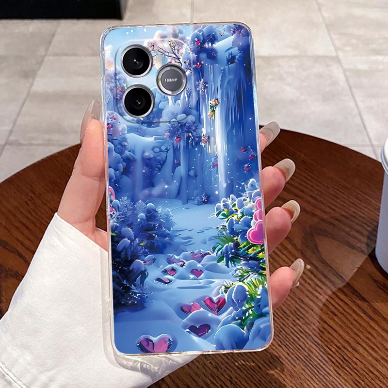 Jelly Casing For Honor 600 Lite / Honor 500 Smart 5G Clear Silicone Soft TPU Back Cover Cute Cat Rabbit Heart Protective Case