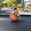 Mammoth Duck Statue Figurine, 3D Printed Ornament, Funny Unique Animal Figurine Statue, Novelty Desktop Decoration for Home Table Shelf Retro Style
