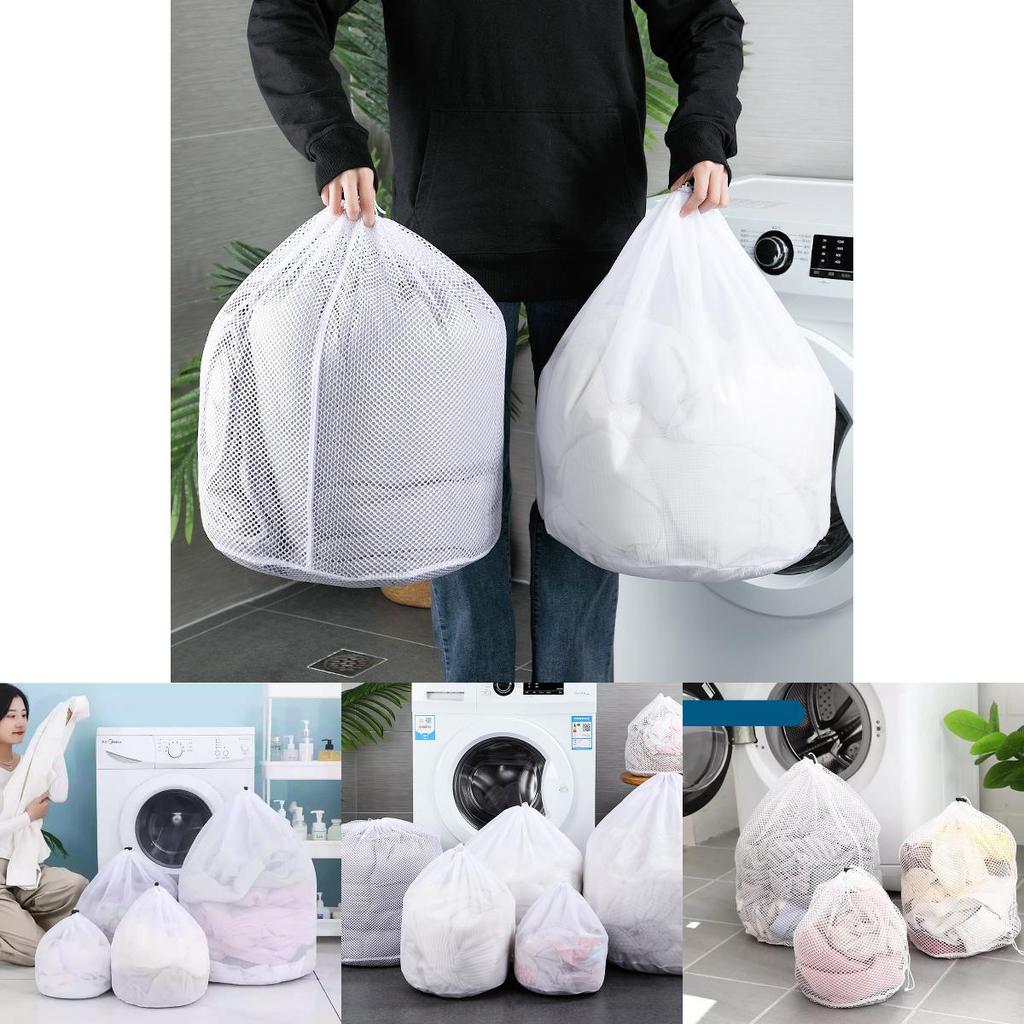 Versatile Large Mesh Net Wash Bags For Delicate Laundry Items And Easy Storage