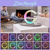 Stylish Bluetooth Speaker With Wireless Charging Versatile Night Light And Alarm Clock For Home Use