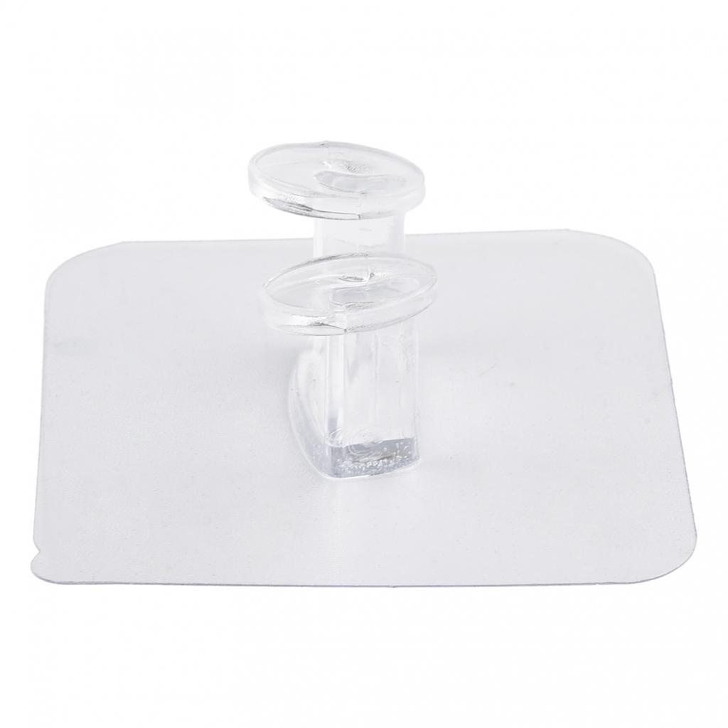 Sticky Hook for Kitchen & Bathroom Transparent & Long Lasting No Nails