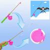 38cm/58cm/80cm New Fishing Kites Rods Cartoon Diverse Styles Mini Kites Rods Stretchable with 50meters Line Fishing Rods