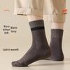 Men's Thick Wool Mid-Tube Terry Socks - Warm, Velvet-Lined, Cold-Resistant for Autumn and Winter