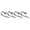 A84X-Fireplaces Hook Set Of 4 Christmas Metal Hooks Slip Stocking Holder For Home Table Handbag Hanger Decorations