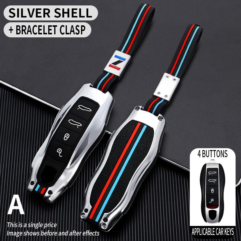 Zinc Alloy Car Key Case for Porsche Cayenne 958 911 Lepin 996 Macan Panamera 997 944 924 987 987 Gt3 Cayman 987 Car Accesories