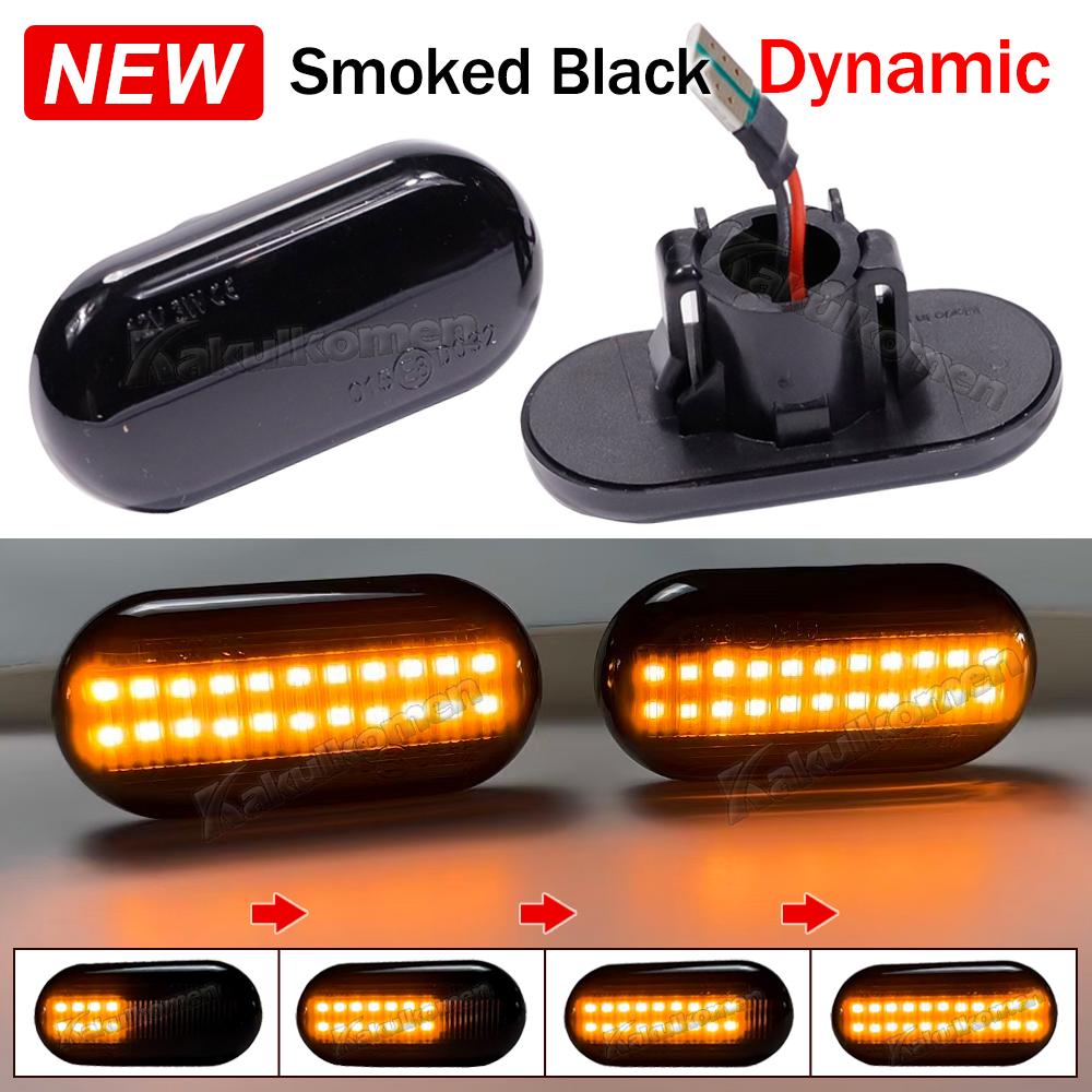2x Led Dynamic Turn Signal Lights Side Marker For Renault Clio Trafic Kangoo Twigo Dacia Nissan Interstar Primastar Opel MOVANO
