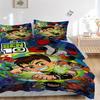 3pcs Ben 10 Duvet Cover Set (1 Duvet Cover + 2 Pillowcases, No Core) - Comfortable, And Breathable Bedroom Decoration Yy251104047