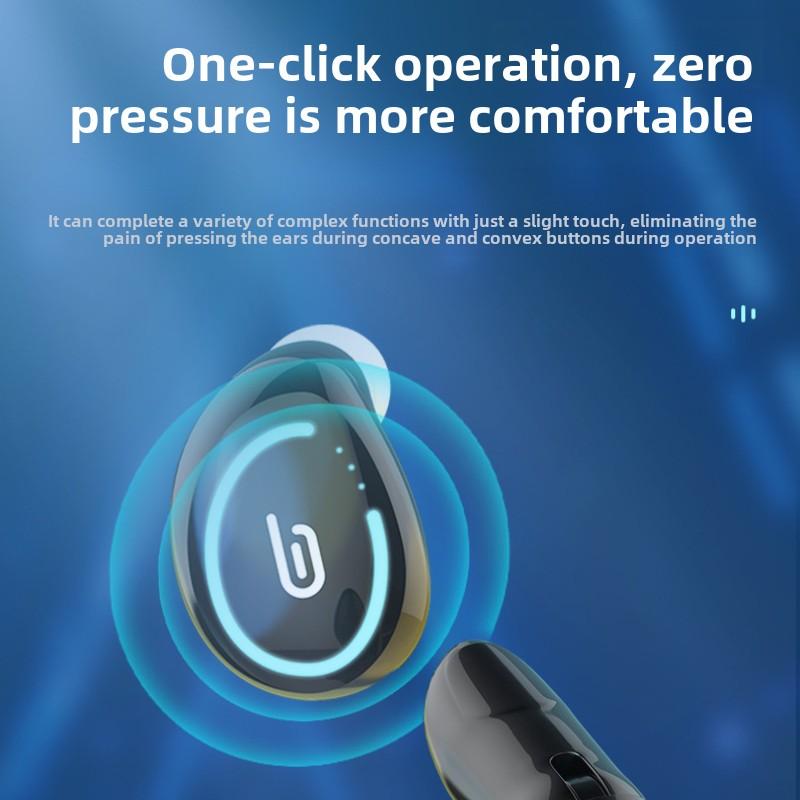 Mini Bluetooth Headphones In-ear Wireless Ultra Long Life Invisible Sleep Noise-cancelling Headphones