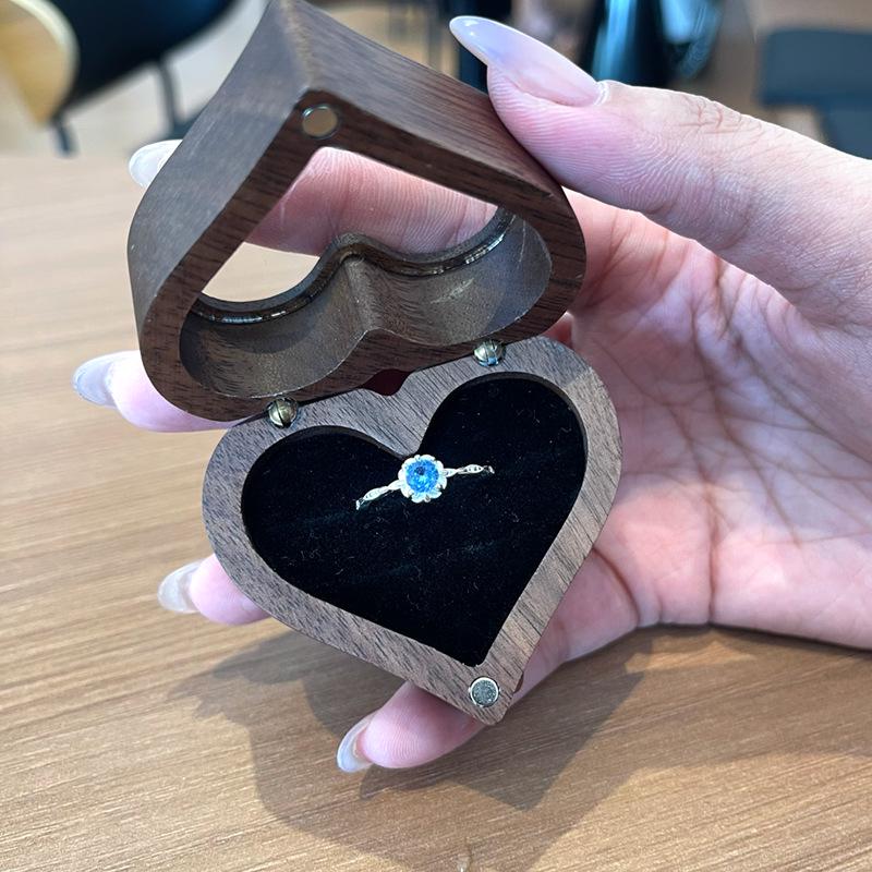 S925 Sterling Silver Blue Zircon Flower Ring: Women's Korean Style, Light Luxury, Simple, Versatile, High-End Fashion.