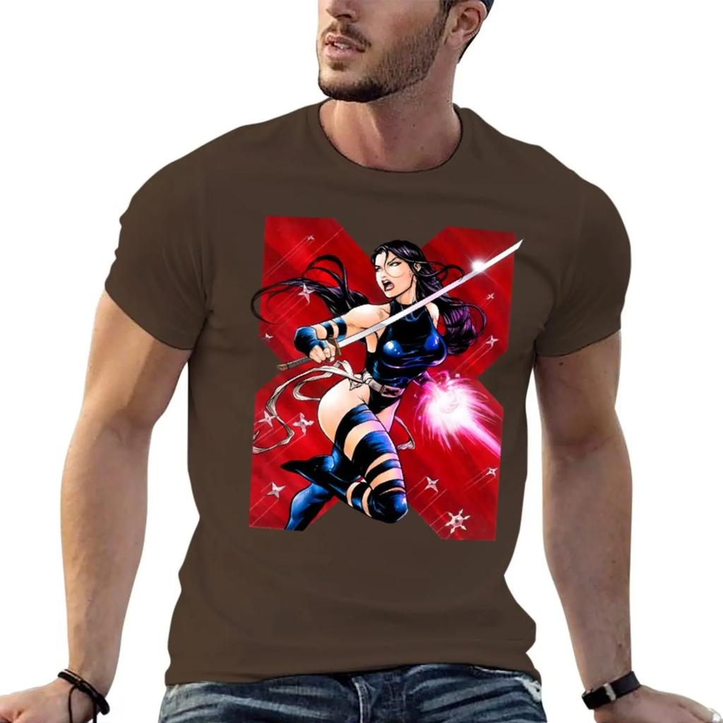 Psylocke T-Shirt Blue Archive Shirts Graphic Graphic T Shirts Anime T Shirts T for Men Cotton