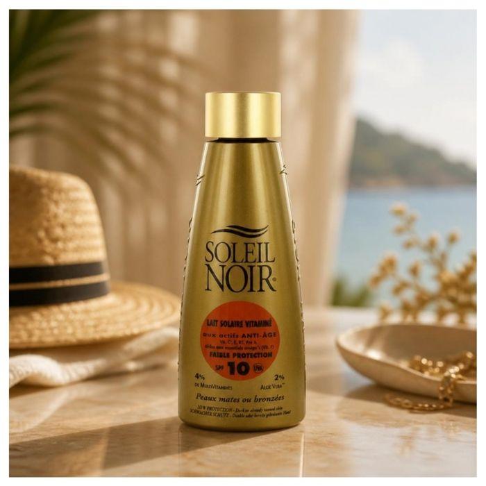 Soleil Noir Lait Solaire Vitaminé 10 Faible Protection