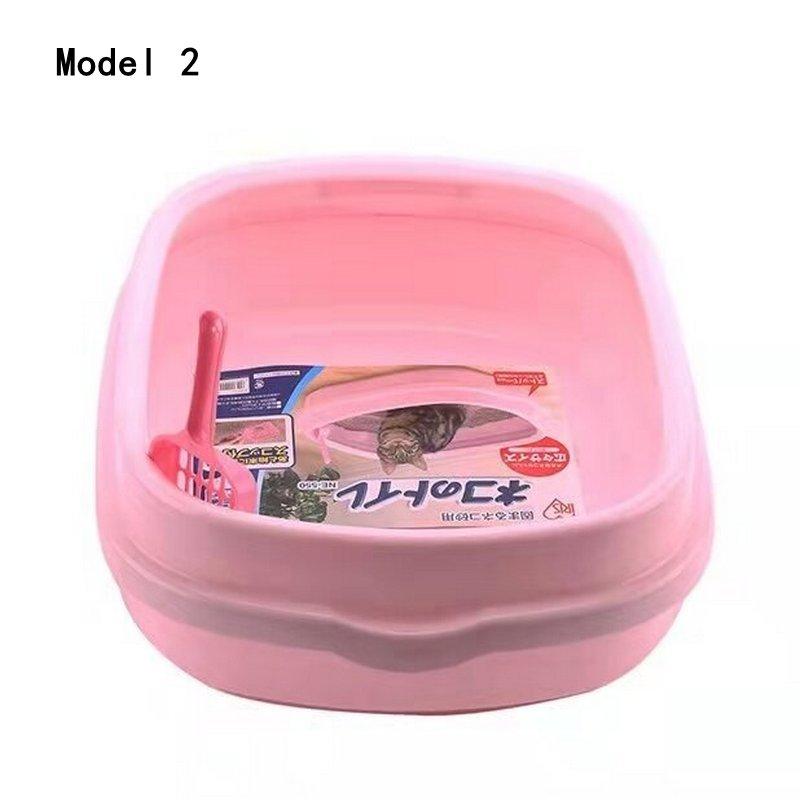 Open Cat Litter Box Anti-spill Pot Cat Toilet Large Kitten Cleaning Supplies