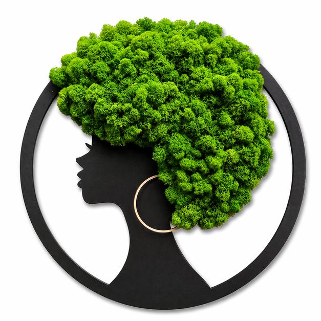 Woman with Afro - Moss Hair