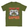 Gamer Girl Boy Men T Shirts GamePad Trust Me Funny Tee Shirt Short Sleeve Round Collar T-Shirt 100% Cotton Birthday Gift Tops