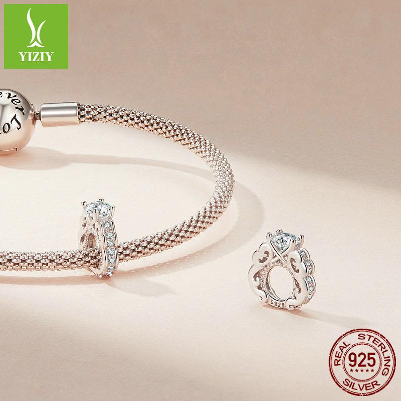 Wedding Series S925 Silver Wedding Ring Beads, Exquisite And Luxurious Girlfriend Diy Bracelet Beads