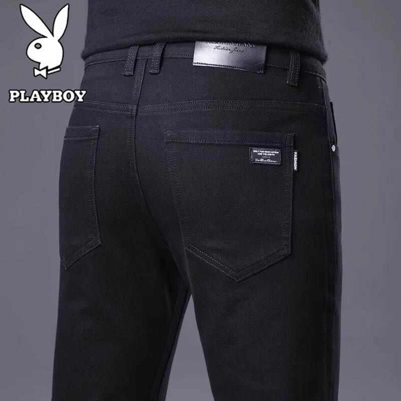 PLAYBOY Men's Slim-Fit Straight-Leg Stretch Jeans