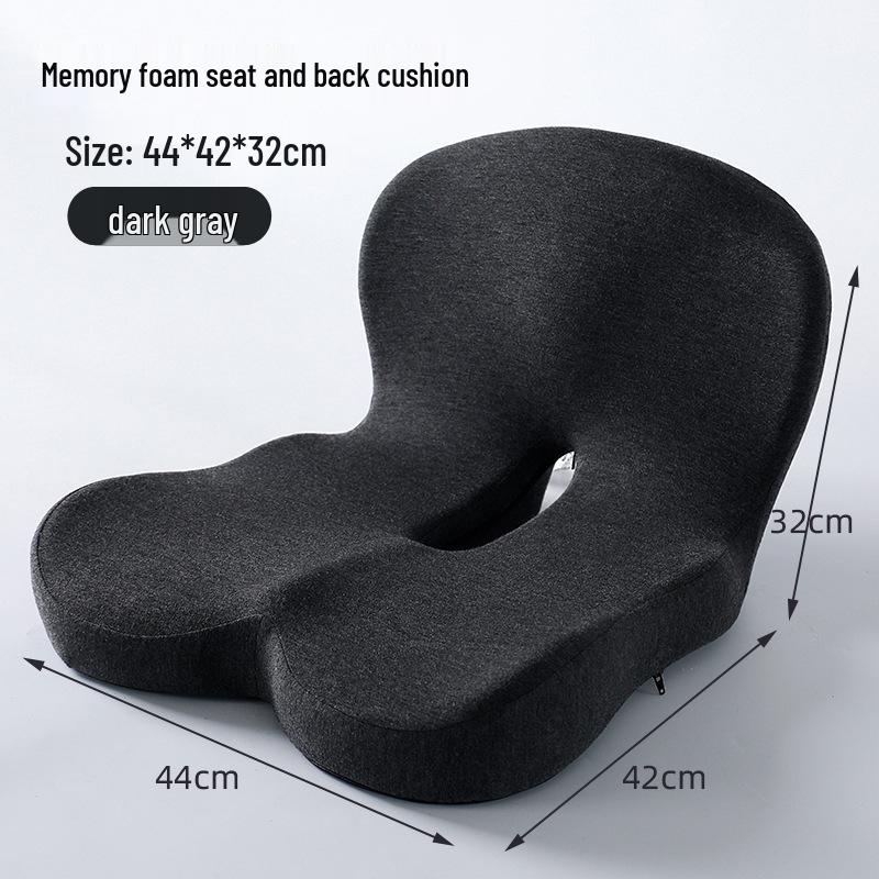 Ofis, Araba veya Öğrenci Sandalyesi için Entegre Bellekli Köpük Koltuk ve Sırtlık Minderi