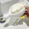 Soap Tray Self-draining Soap Rack Cute Duck-shaped Creative Rack for Shower Bathroom Kitchen Tub Sink Tray Bracket Bathroom