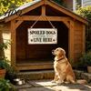 Rustic Pet Porch Sign House Wall Hanging Plaque Personalized Farmhouse Dog Wooden Door Lover Gifts Vintage Home