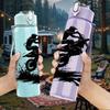 1 Pieza Impresión de Piloto de Motocross 750ml Botella de Agua Deportiva de Plástico de Color Tapa con Pitorro abatible a Prueba de Fugas Adecuada para Deportes Oficina Uso en Casa