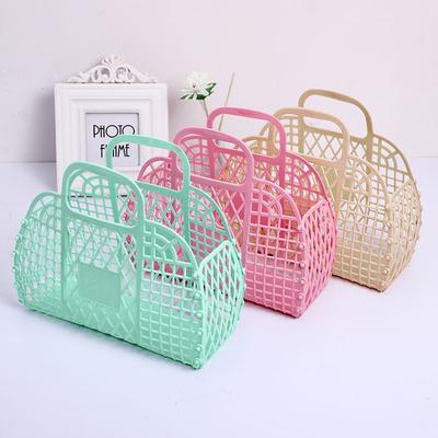 Panier de douche amovible Panier de bain en plastique Panier de salle de bain creux Panier de rangement pour le lavage Panier à provisions Organisation du rangement à domicile 2025